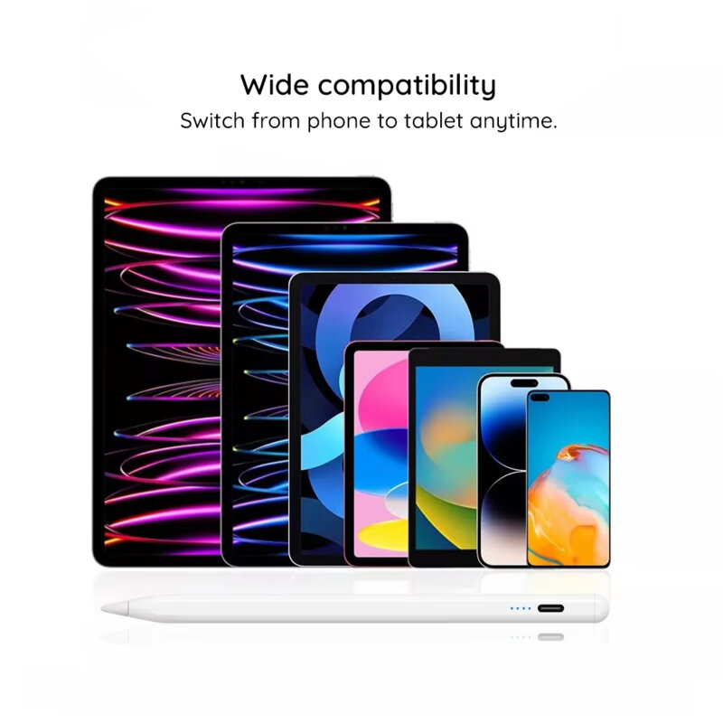 Stylus pen universal pentru telefon, tableta Techsuit T1, alb