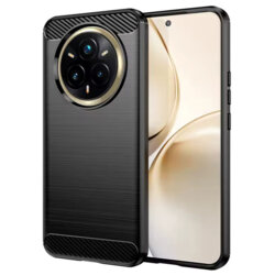 Husa Realme 14 Pro+ Techsuit Carbon Silicone, negru
