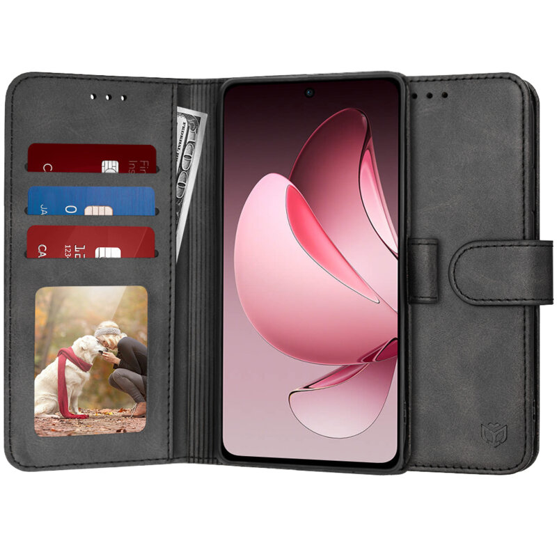 Husa 360 Oppo Reno13 F 4G Techsuit Diary Book, negru