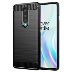 Husa OnePlus 8 Techsuit Carbon Silicone, negru