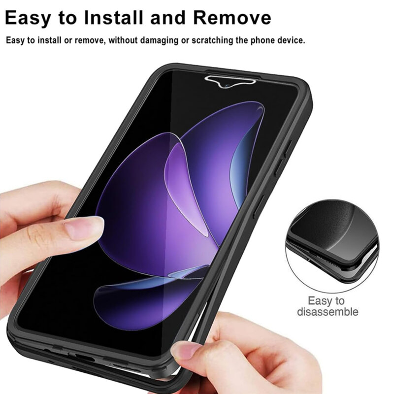 Husa 360° Oppo Reno13 F 5G Techsuit ColorVerse, albastru