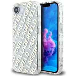Husa iPhone 16e Karl Lagerfeld IML Luxury, Gold Fullover Logo, KLHCPSE4HKFOEMD