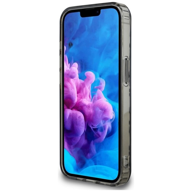 Husa iPhone 16e Karl Lagerfeld IML Luxury, argintiu, Fullover Logo, KLHCPSE4HKFOEMS