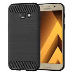 Husa Samsung Galaxy A5 2017 A520 Techsuit Carbon Silicone, negru