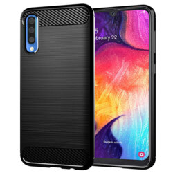Husa Samsung Galaxy A50 Techsuit Carbon Silicone, negru
