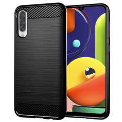 Husa Samsung Galaxy A50s Techsuit Carbon Silicone, negru