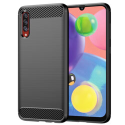 Husa Samsung Galaxy A70s Techsuit Carbon Silicone, negru