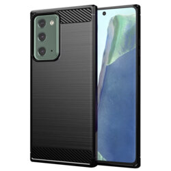 Husa Samsung Galaxy Note 20 5G Techsuit Carbon Silicone, negru