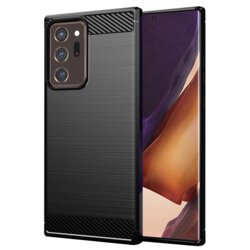 Husa Samsung Galaxy Note 20 Ultra 5G Techsuit Carbon Silicone, negru