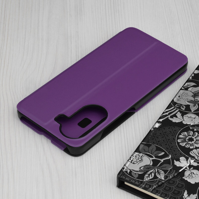 Husa Xiaomi Poco X7 Pro Eco Leather View flip tip carte, mov