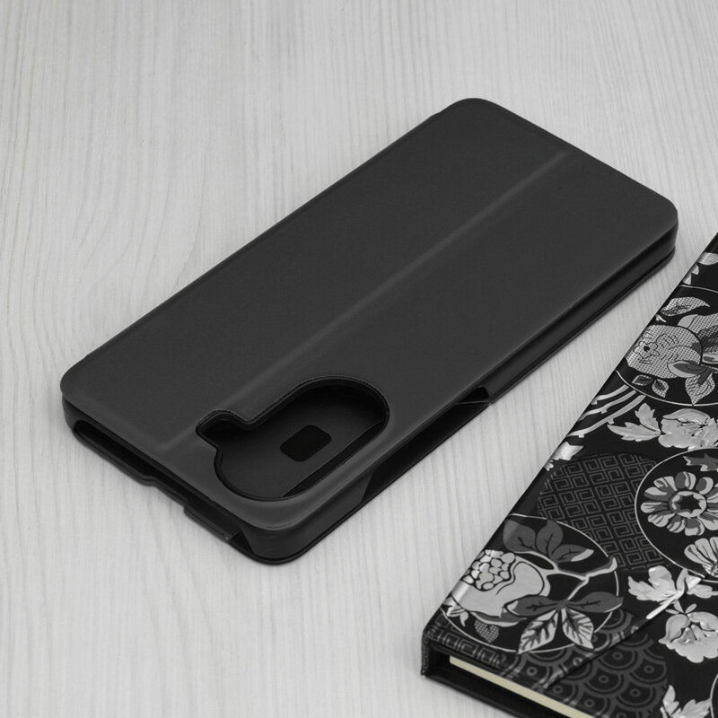 Husa Xiaomi Poco X7 Pro Eco Leather View flip tip carte, negru