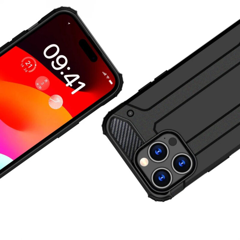 Husa Xiaomi Redmi Note 14 4G (Standard) Techsuit Hybrid Armor, negru