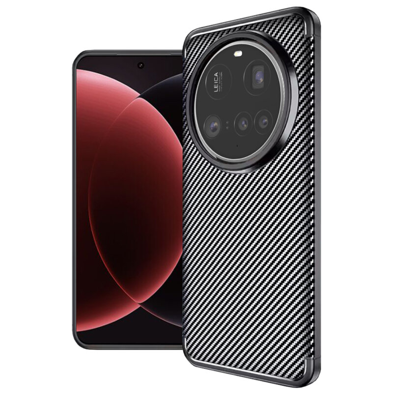Husa Xiaomi 15 Ultra Techsuit CarbonFiber, negru