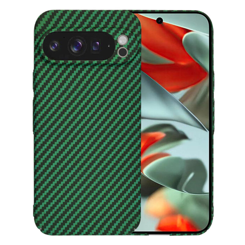 Husa Google Pixel 9 Pro XL Techsuit Carbonite FiberShell, verde