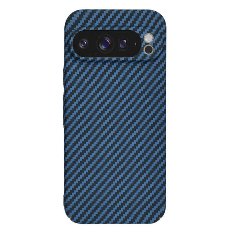 Husa Google Pixel 9 Pro XL Techsuit Carbonite FiberShell, cyan