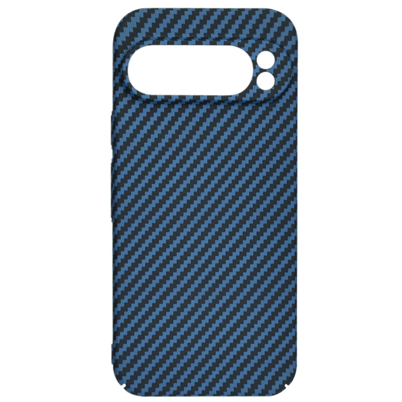 Husa Google Pixel 9 Pro XL Techsuit Carbonite FiberShell, cyan
