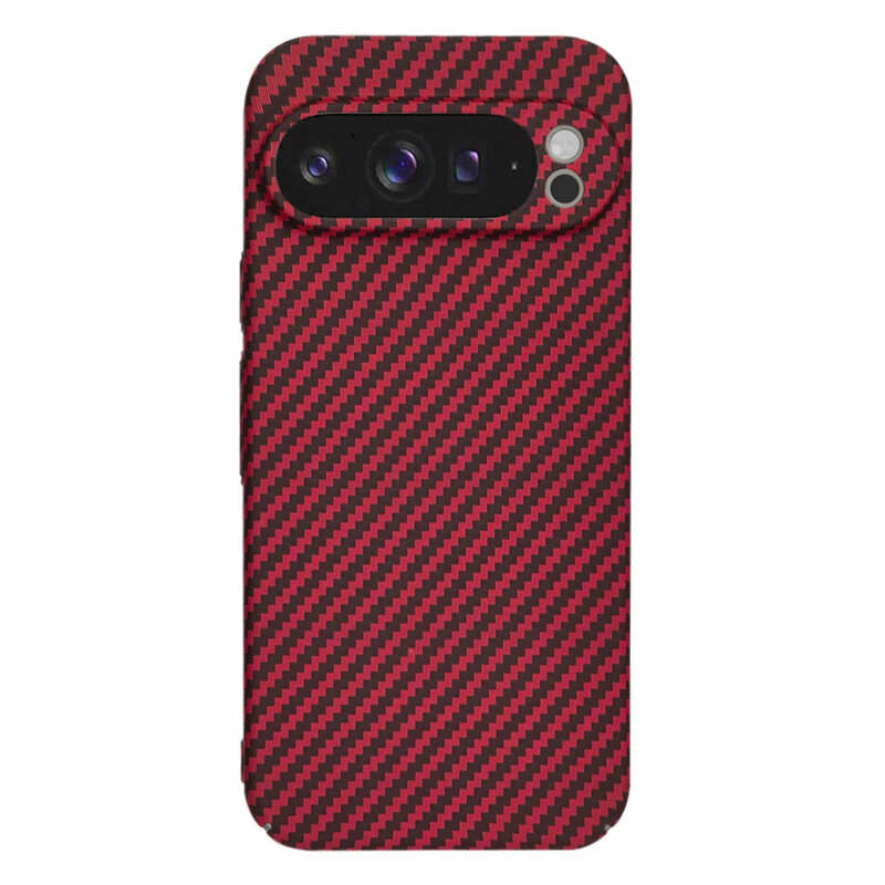 Husa Google Pixel 9 Pro XL Techsuit Carbonite FiberShell, rosu