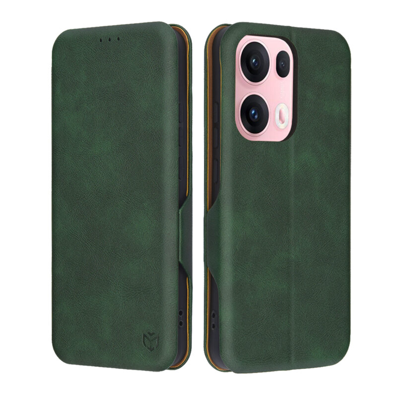 Husa 360° Oppo Reno13 Pro Techsuit Safe Wallet Plus, verde