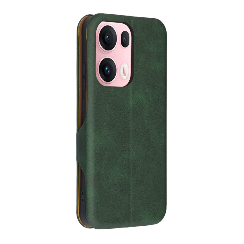 Husa 360° Oppo Reno13 Pro Techsuit Safe Wallet Plus, verde