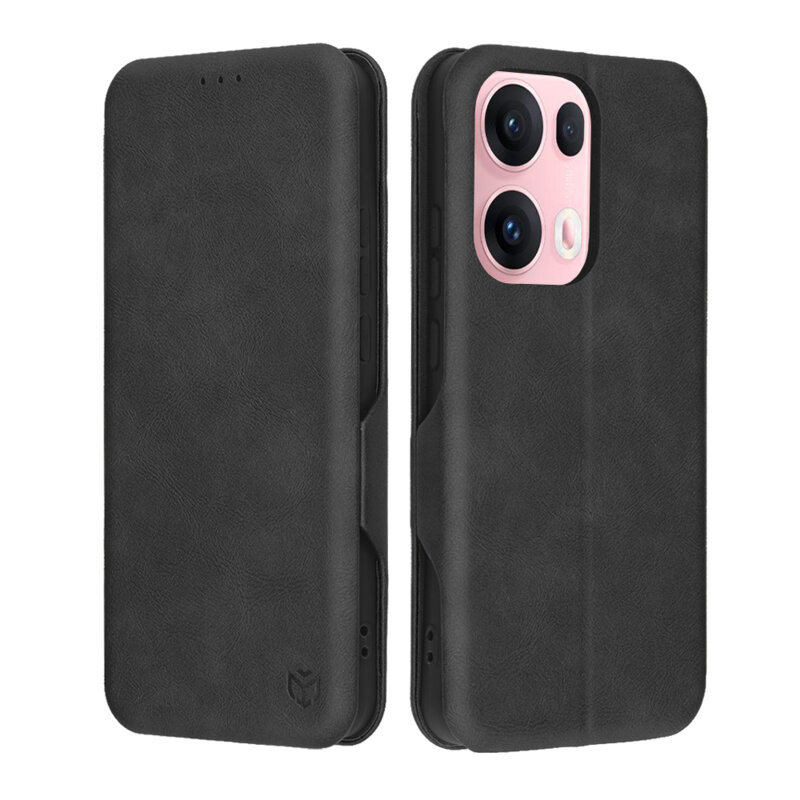 Husa 360° Oppo Reno13 Pro Techsuit Safe Wallet Plus, negru