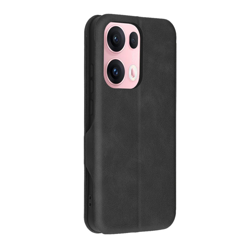 Husa 360° Oppo Reno13 Pro Techsuit Safe Wallet Plus, negru