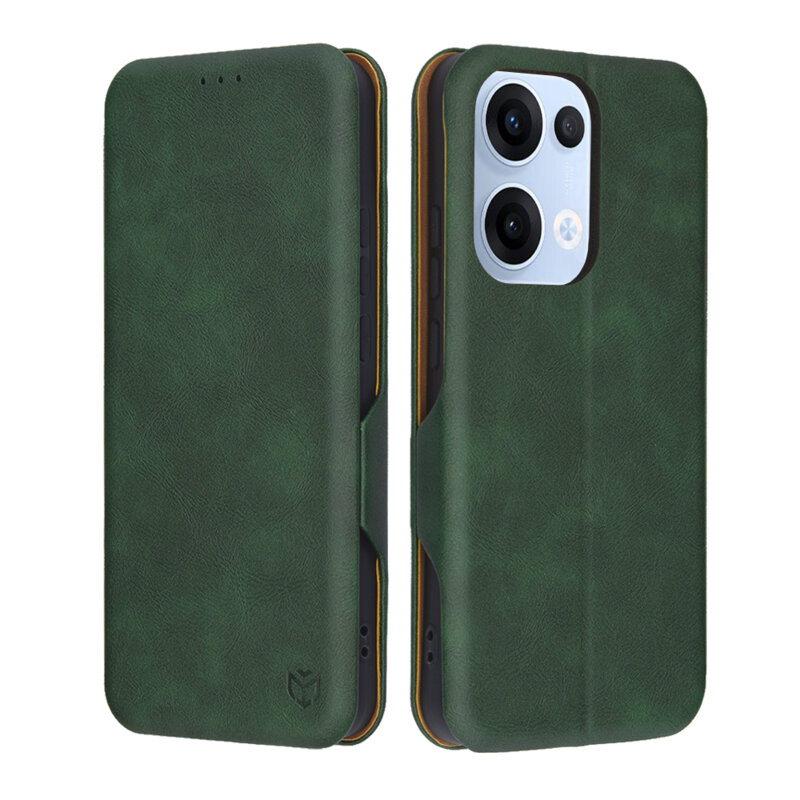 Husa 360° Oppo Reno13 Techsuit Safe Wallet Plus, verde