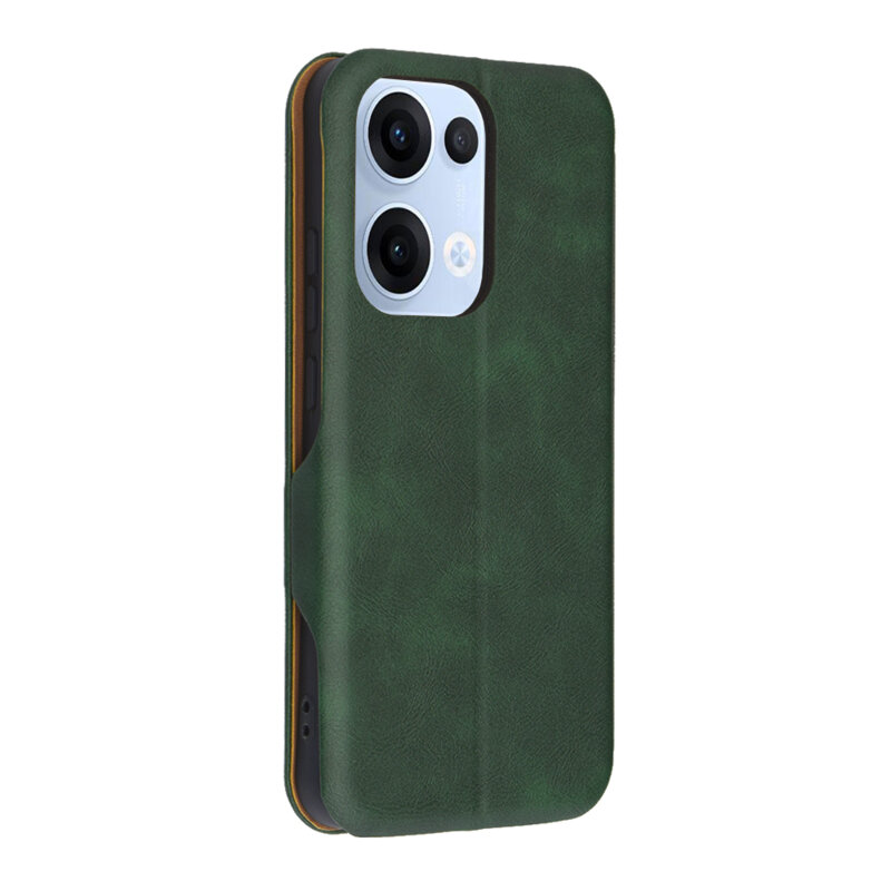 Husa 360° Oppo Reno13 Techsuit Safe Wallet Plus, verde