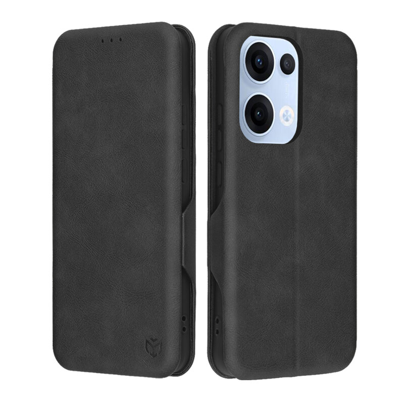 Husa 360° Oppo Reno13 Techsuit Safe Wallet Plus, negru