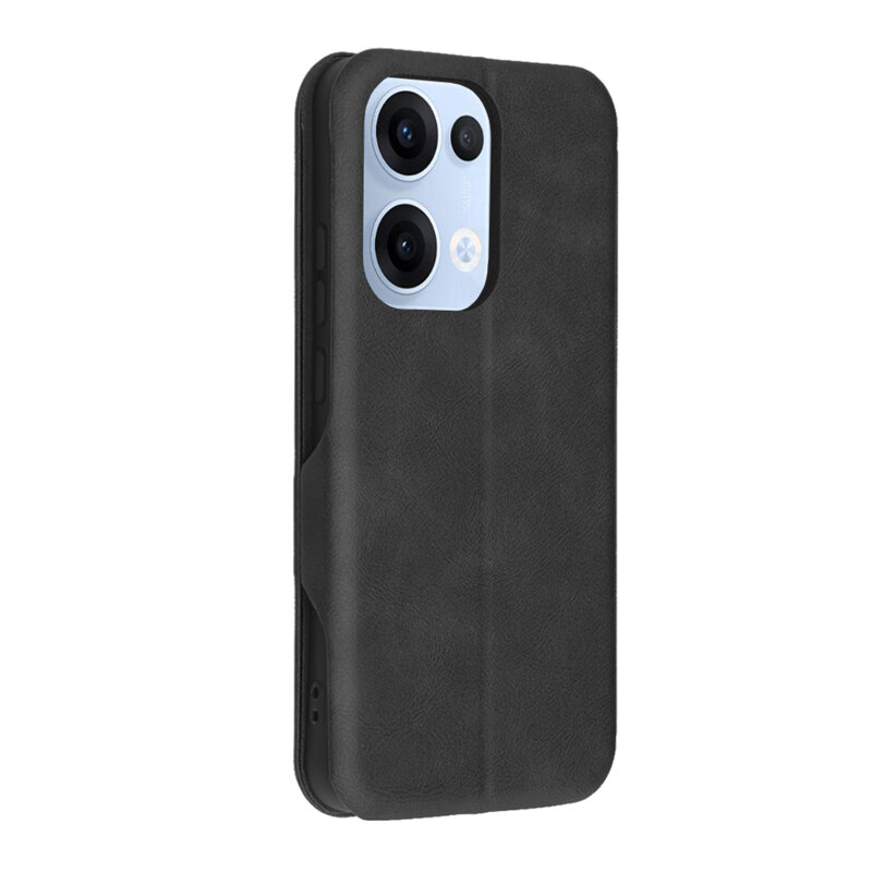 Husa 360° Oppo Reno13 Techsuit Safe Wallet Plus, negru