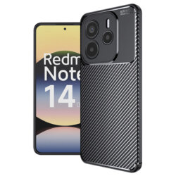 Husa Xiaomi Redmi Note 14 5G Techsuit CarbonFiber, negru