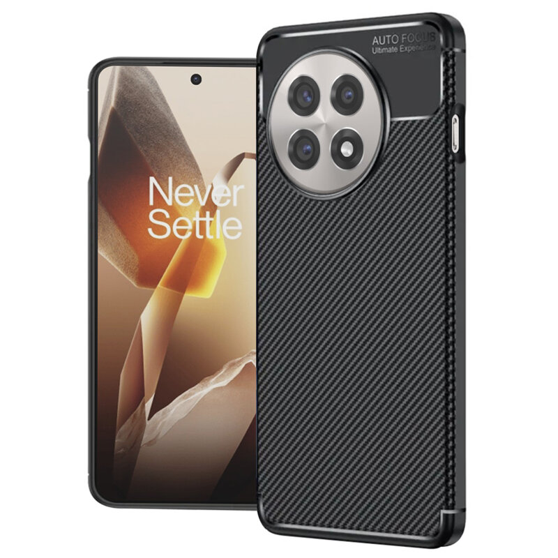 Husa OnePlus 13R Techsuit CarbonFiber, negru