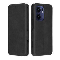 Husa 360° Oppo Reno13 FS 5G Techsuit Safe Wallet Plus, negru