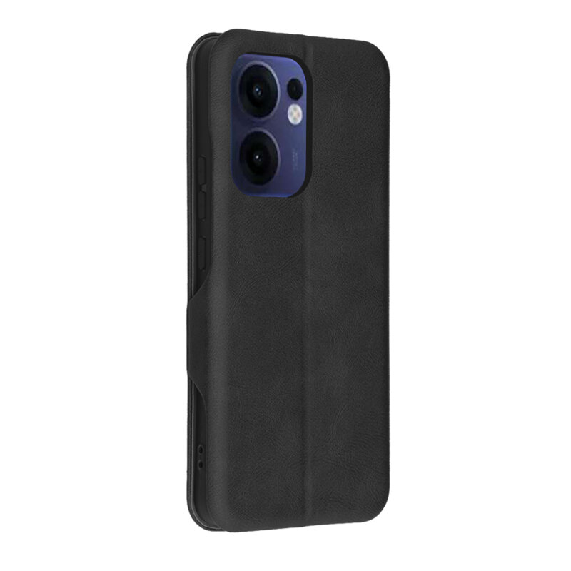 Husa 360° Oppo Reno13 FS 5G Techsuit Safe Wallet Plus, negru