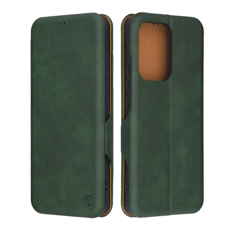 Husa 360° Oppo Reno13 FS 5G Techsuit Safe Wallet Plus, verde