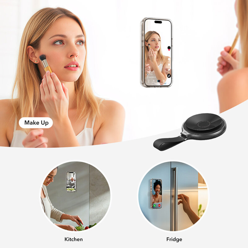 Suport inel telefon MagSafe cu ventuza ESR 2K650, negru