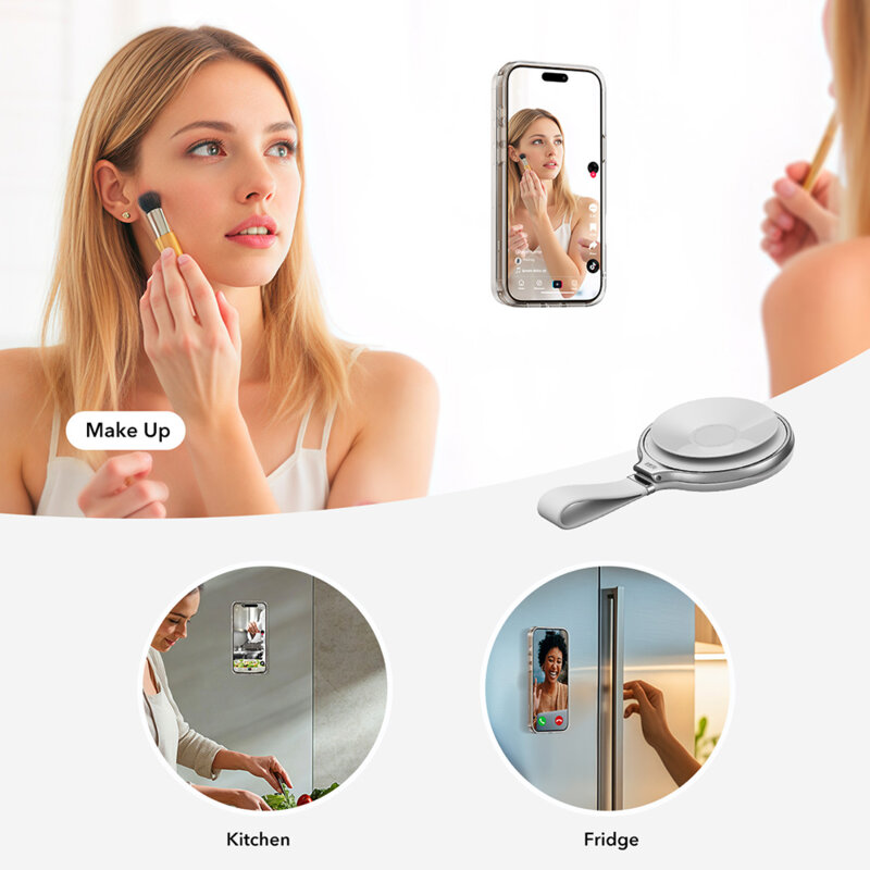 Suport inel telefon MagSafe cu ventuza ESR 2K650, alb