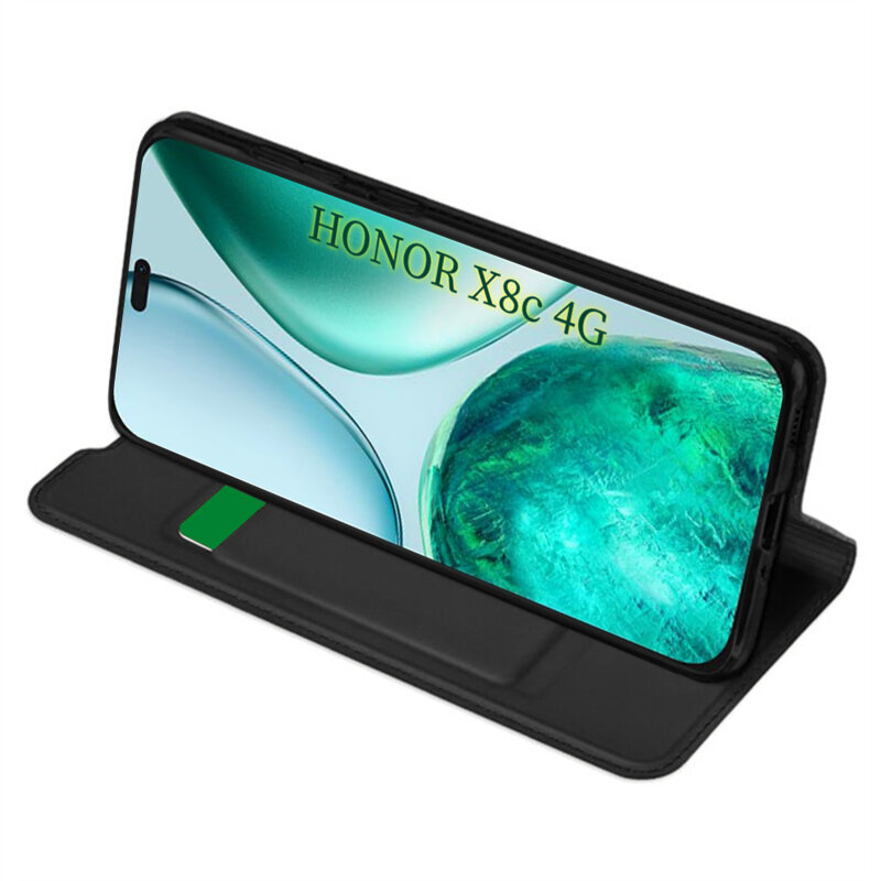 Husa Honor X8c Techsuit Magskin Book, negru