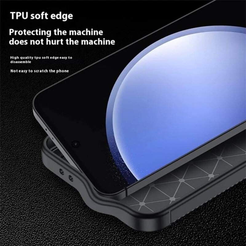 Husa Samsung Galaxy S24 FE Techsuit CarbonFiber, negru