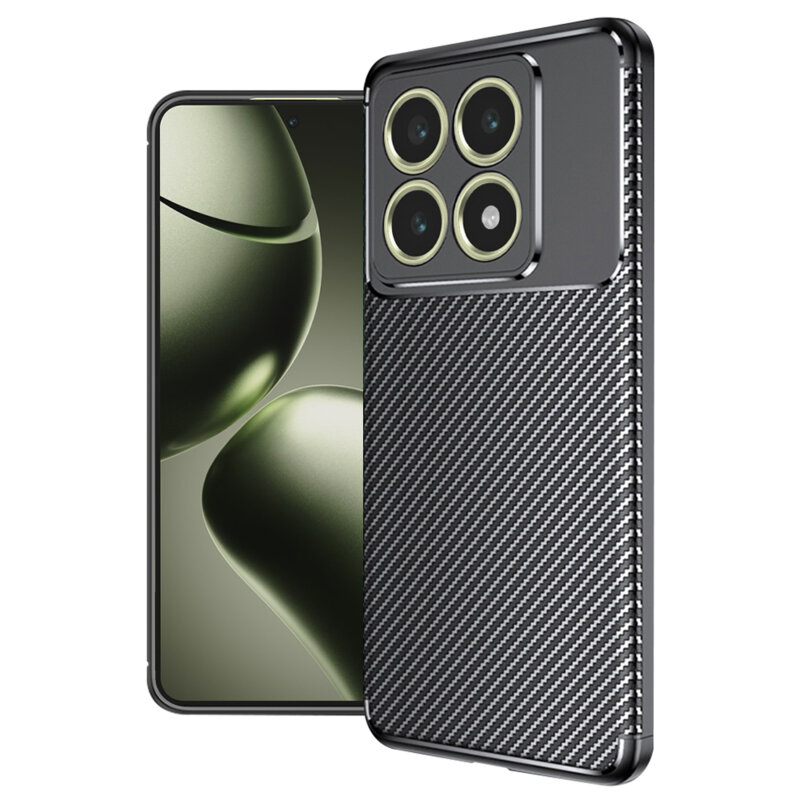 Husa Xiaomi 14T Techsuit CarbonFiber, negru