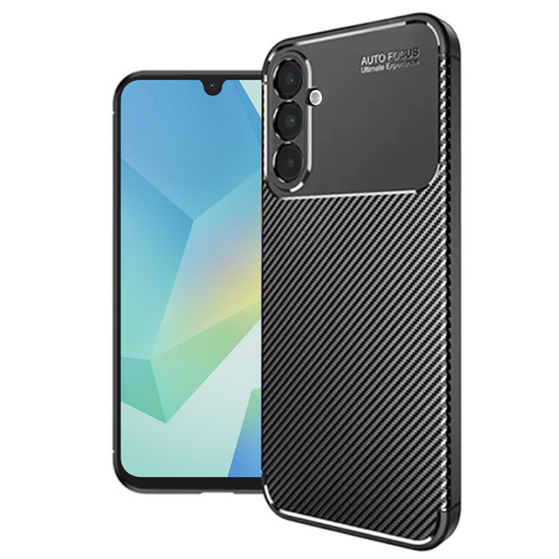 Husa Samsung Galaxy A16 5G Techsuit CarbonFiber, negru