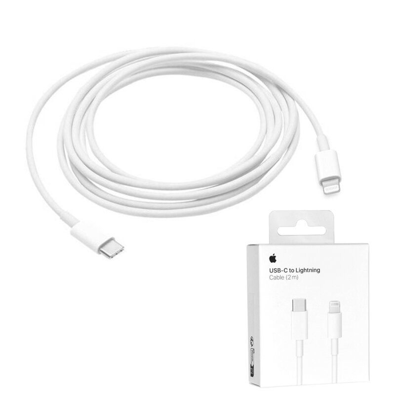 Cablu de date USB-C la Lightning Apple A2441, MQGH2ZM/A original, 2m, blister