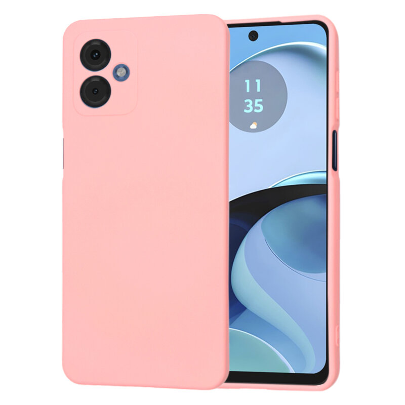 Husa silicon Motorola Moto G14 Techsuit SoftFlex, roz