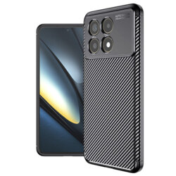 Husa Xiaomi Poco F6 Pro Techsuit CarbonFiber, negru