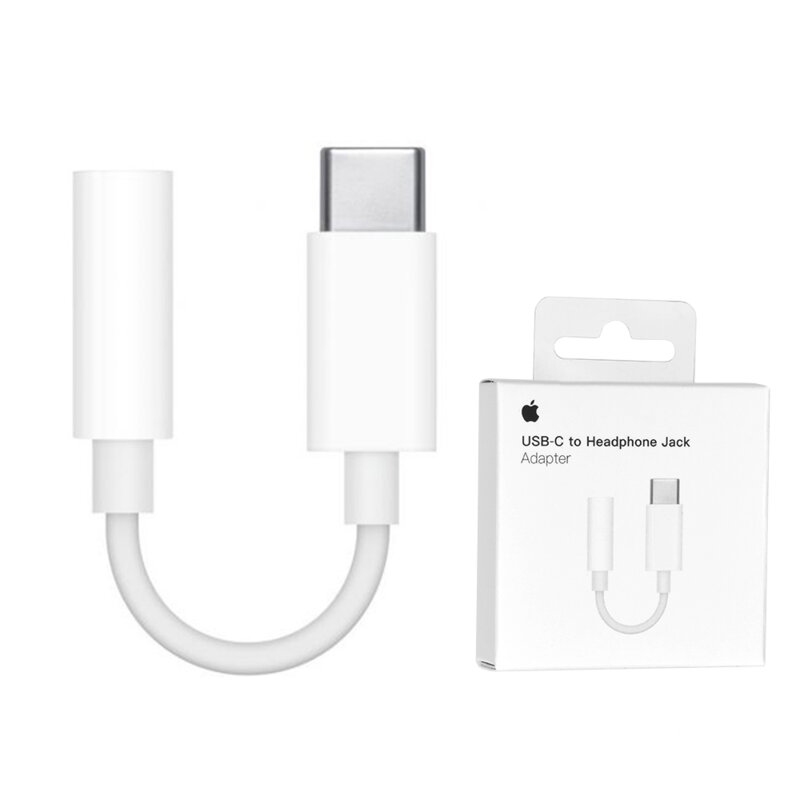 Adaptor audio Type-C la Jack 3.5mm Apple MU7E2ZM/A, alb, blister