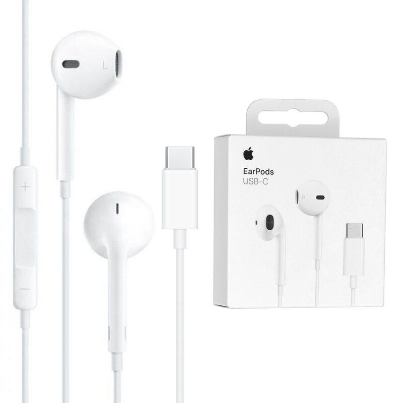Casti originale Apple A3046 cu fir, microfon, Type-C, MYQY3ZM/A, blister
