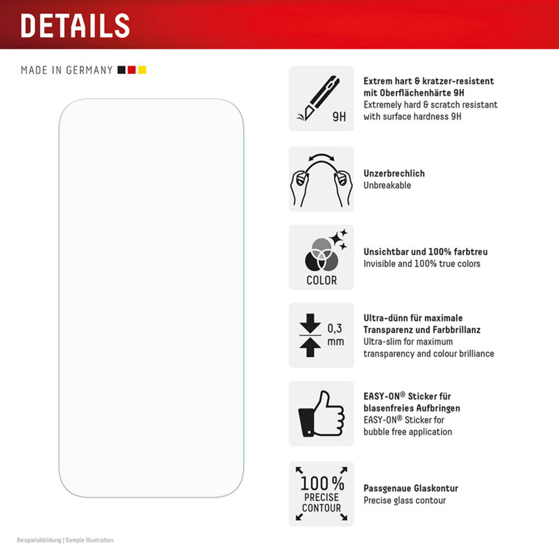 Folie premium iPhone 16 Pro Max Displex Smart FlexiGlass, transparenta