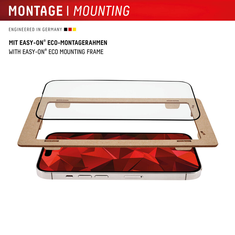 Folie sticla premium iPhone 16 Pro Max Displex Real Glass Full Cover, negru