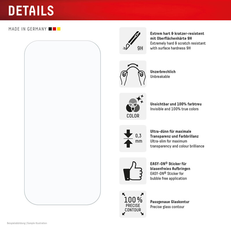 Folie premium iPhone 16 Pro Displex Smart FlexiGlass, transparenta