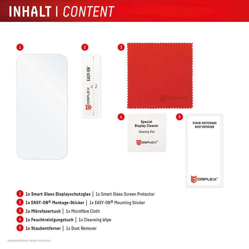 Folie premium iPhone 16 Pro Displex Smart FlexiGlass, transparenta