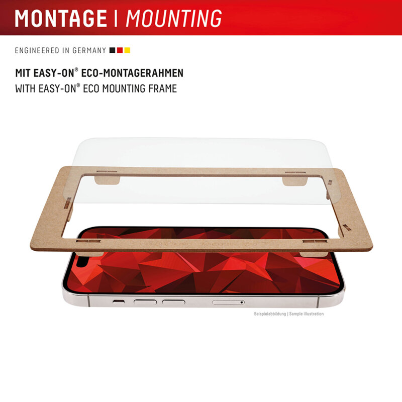 [Folie sticla + husa] premium iPhone 16 Displex Real Glass, transparenta